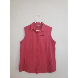 (O5) Nike ACG Women's Vest Size XL Sleeveless Textured Seersucker Hiking Vented